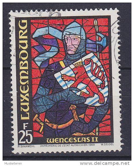 Luxembourg 1989 Mi. 1229     25 Fr Glasfenster Wenzel II. (1361-1419) Deutscher Kaiser - Gebraucht