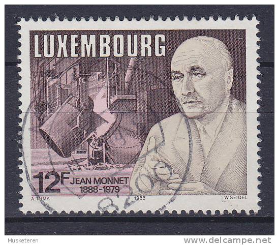 Luxembourg 1988 Mi. 1207     12 Fr Jean Monnet , Politiker - Gebruikt