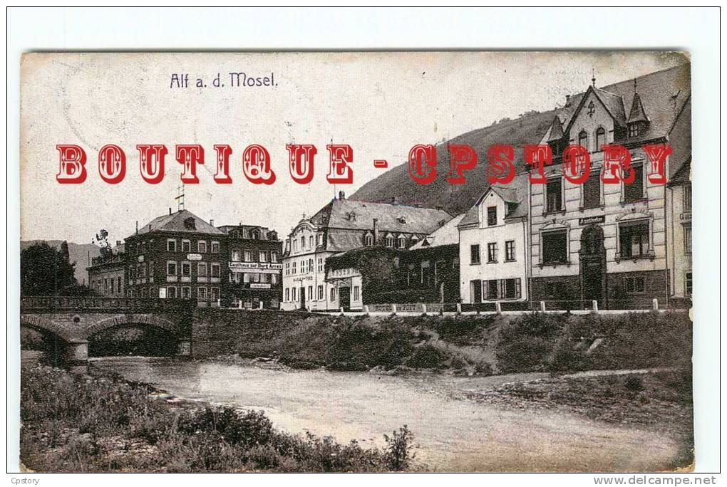 PRIX  FIXE < DEUTSCHLAND - ALF An Der Mosel - Hotel Gasthaus Alte Post - Dos Scané - Alf-Bullay