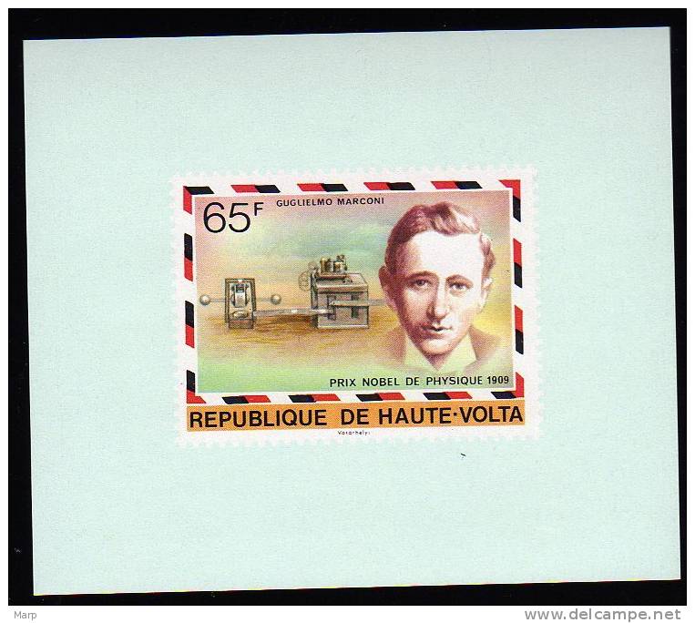 Guglielmo Marconi Nobelprice Winner On Luxe S/Sheet Haute-Volta Mnh. - Premio Nobel