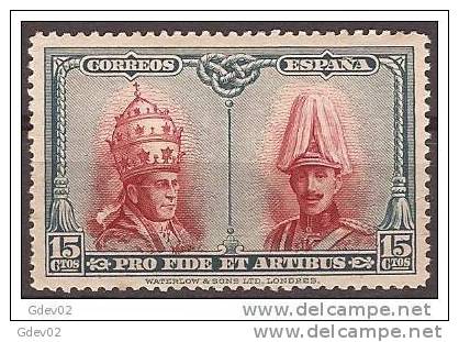 ES408-A844TRO.Spain.Espagne .Alfonso Xlll Y Pio Xl.CATACUMBA  DE SAN DAMASO EN ROMA.1928 (Ed 408**) Nuevo, Sin Charnela - Otros & Sin Clasificación