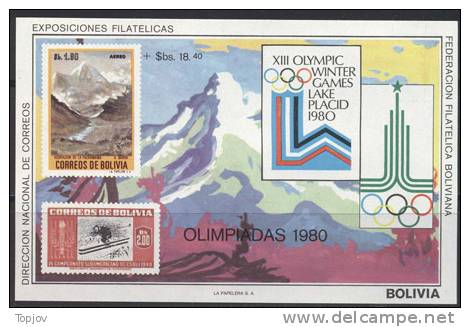 BOLIVIA - OLYMPIC LAKE PLACID + MOSCOW  - **MNH  - 1980 - Hiver 1980: Lake Placid
