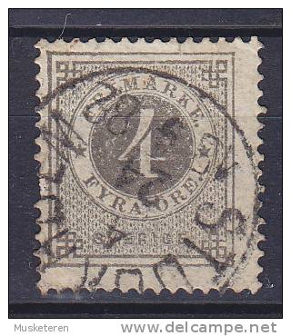 ## Sweden 1877 Mi. 18 B    4 Ö Ziffern Im Kreis STOCKHOLM Stempel - Gebruikt