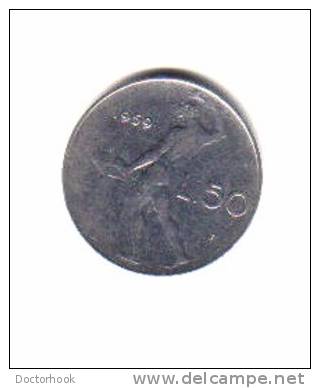 ITALY    50  LIRE   1959 (KM# 95) - 50 Liras