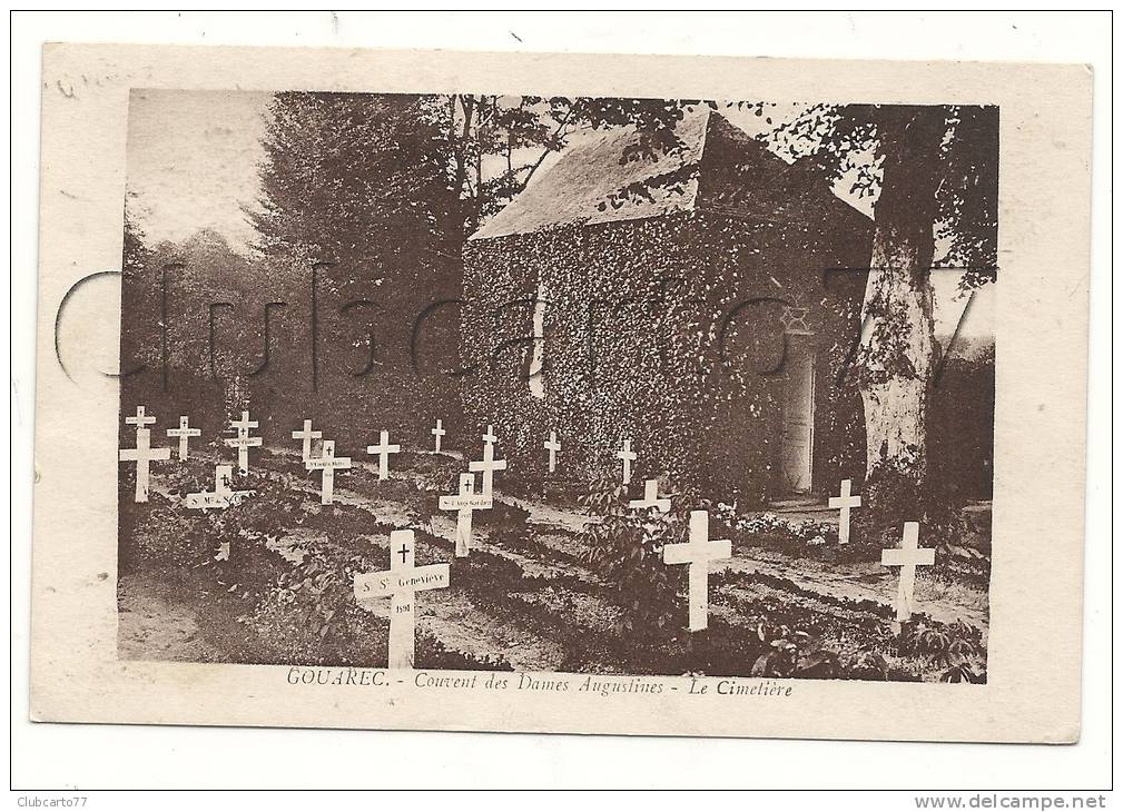 Gouarec (22) : Le Cimetière Du Couvant Des Dames Augustines En 1929. - Gouarec