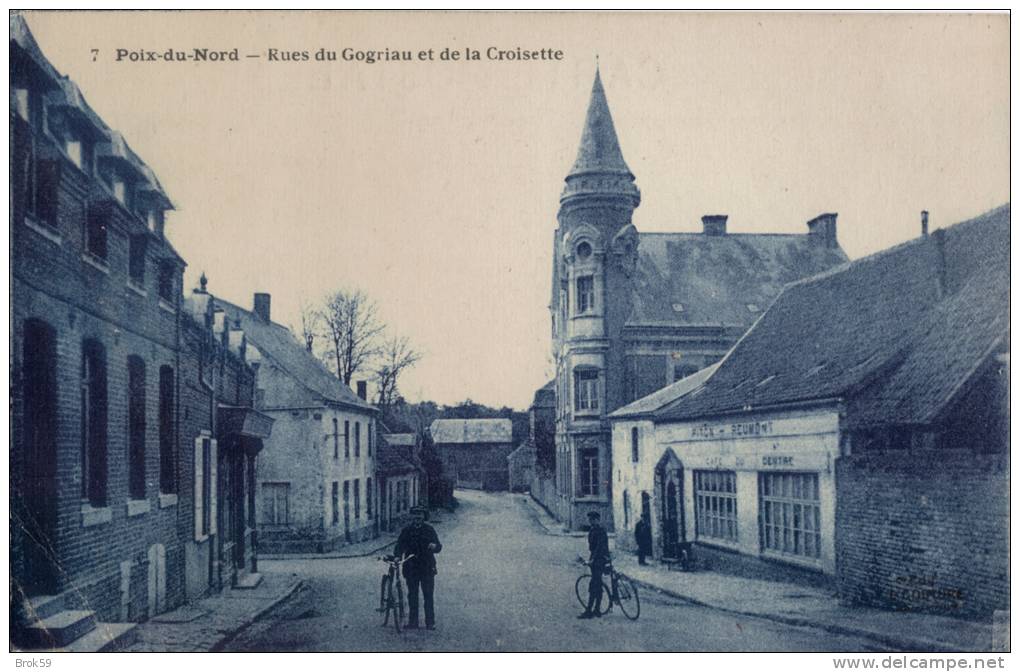 59 POIX DU NORD - RUES DU GOGRIAU ET DE LA CROISETTE ( CAFE DU CENTRE ) - Marcq En Baroeul