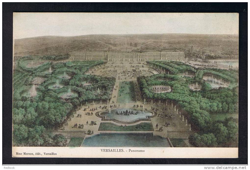 RB 897 - Early Postcard - Panorama Aerial View - Versailles France - Ile-de-France