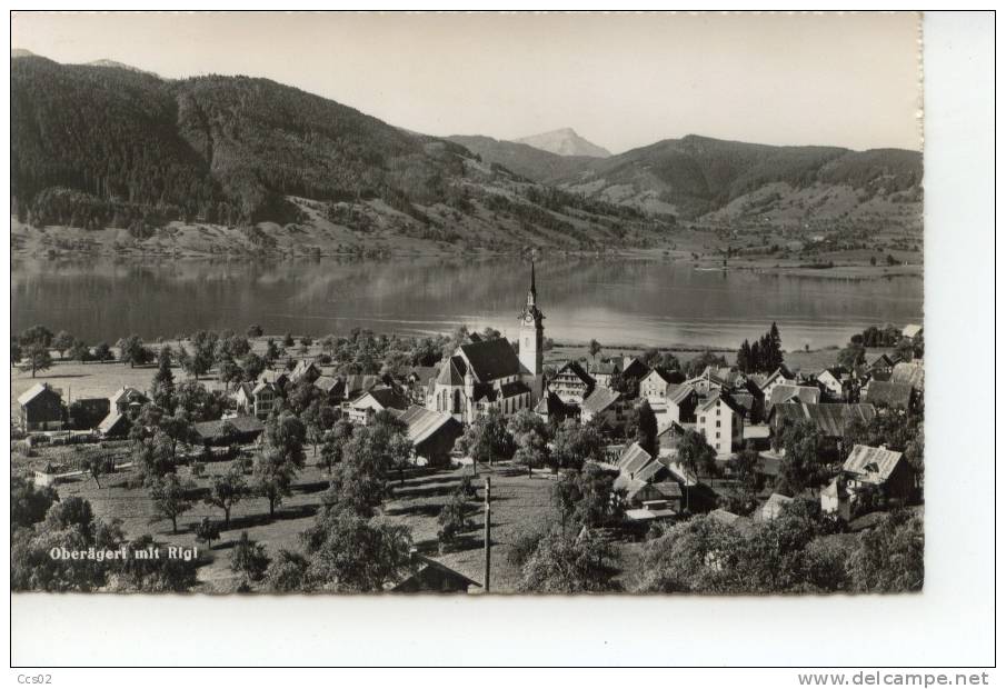 Oberägeri Mit Rigi 1952 - Oberägeri