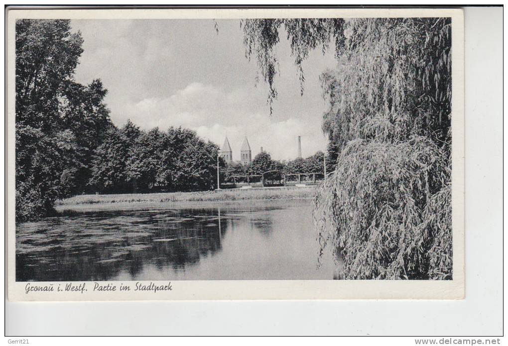 4432 GRONAU, Partie Im Stadtpark 1957 - Gronau