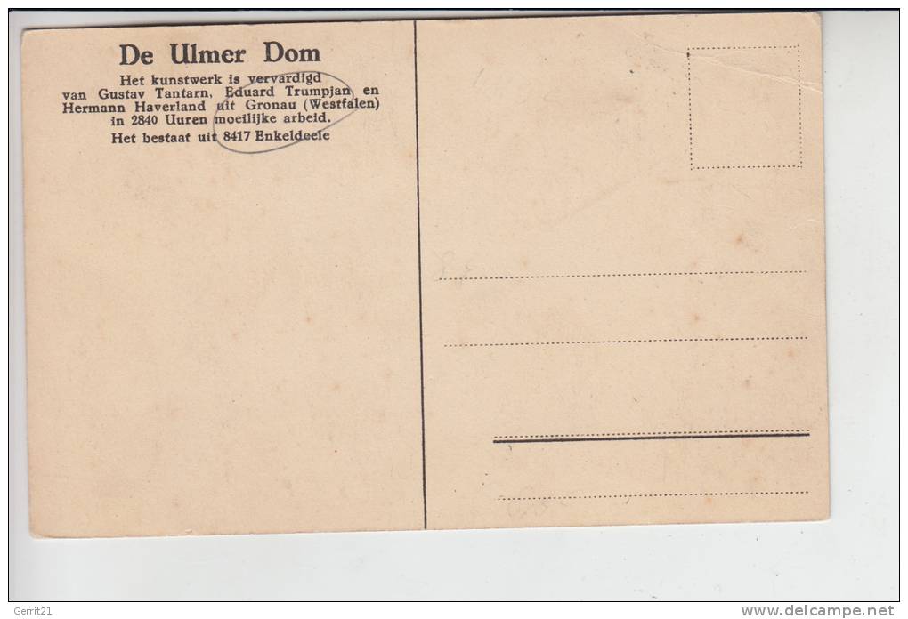 4432 GRONAU, Ulmer Dom Gebaut V. Trumpjan,Haverland & Tantarn Aus Gronau, Druckstelle - Gronau