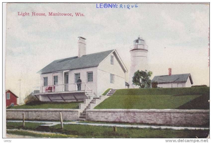 CPSM 9X14   De MANITOWOC , WIS -   LIGHT HOUSE - Altri & Non Classificati