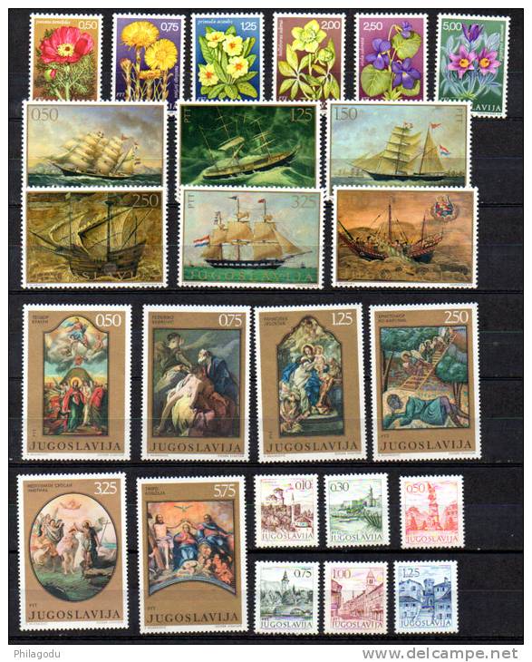 1969, Fleurs, Bateaux, Tableaux, Tourisme, Statues, Sports, Oiseaux, Etc, Entre 1224 Et 1702 **, - Neufs