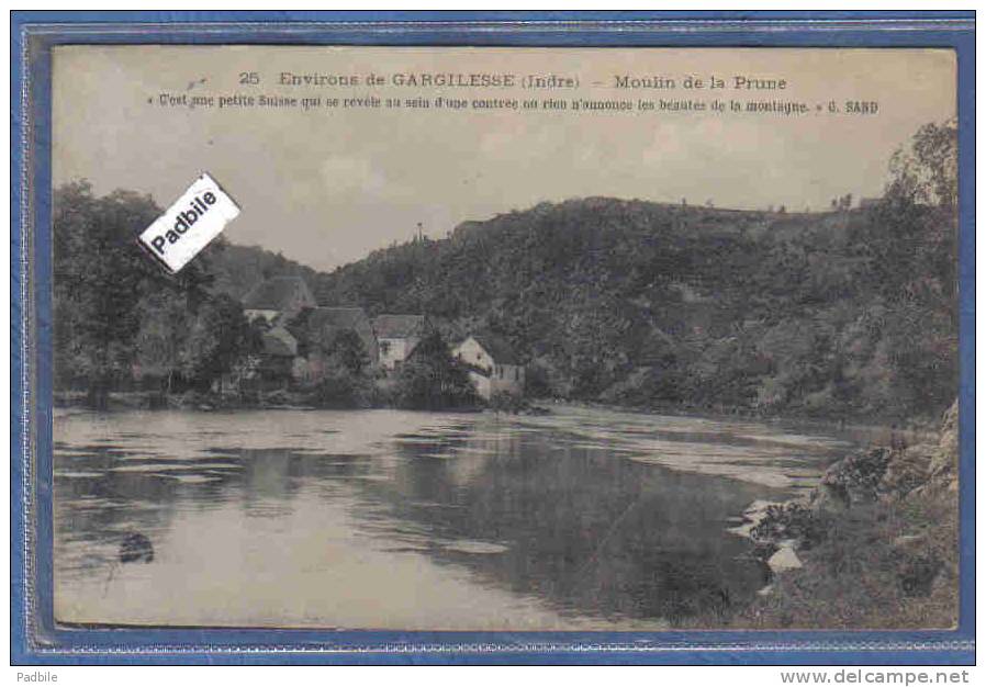 Carte Postale 36. Env. De Gargilesse  Le Moulin De La Prune Très Beau Plan - Autres & Non Classés