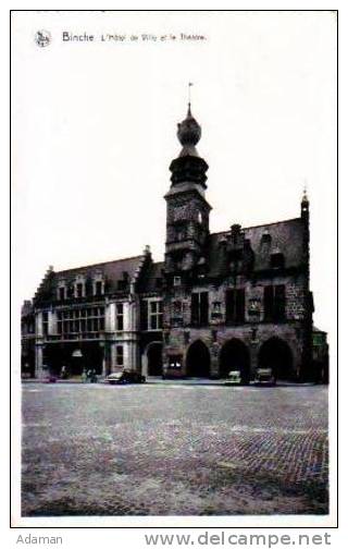 Binche            L'Hôtel De Ville Et Le Théâtre   . - Binche