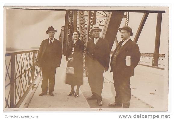 Uruguay Steel Bridge Railroad Santa Lucia Real Photo Postcard Ca1920 Ak Cpa [W3_0590] - Puentes