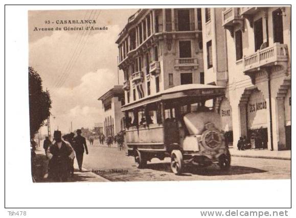 MAROC---CASABLANCA--avenue Du Général D'amade--voir Scan - Casablanca