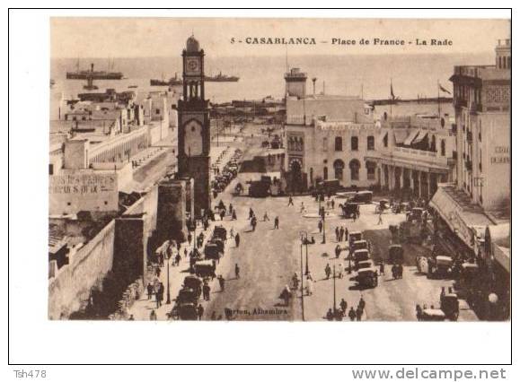 MAROC---CASABLANCA--- Place De La France--La Rade--voir Scan - Casablanca