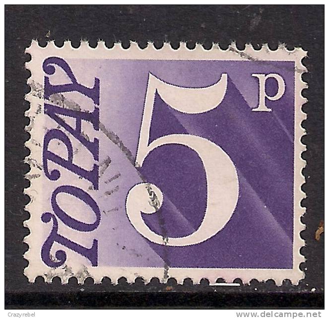 GB 1970 - 75 QE2 5p Postage Due Violet Used SG D82.( B859 ) - Tasse