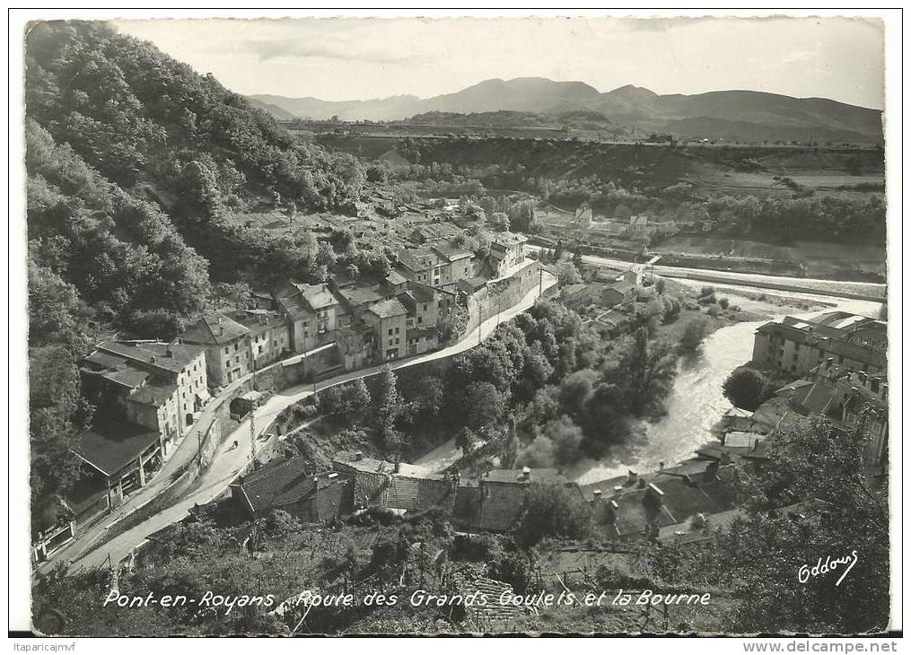 Drôme :  PONT  En  ROYANS  , Route  Des  Grands  Goulets  Et La  Bourne  1954 - Autres & Non Classés