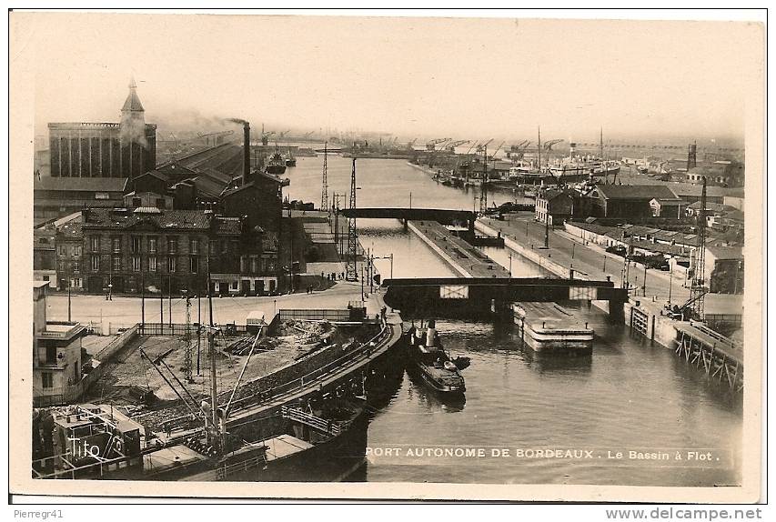 CPA-1936-33-BORDEAUX-PORT AUTONOME-BASSIN A FLOT-TBE - Cadillac