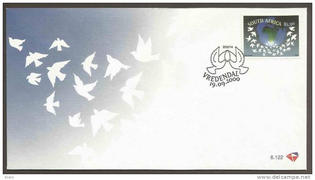 South Africa FDC 6.122 2000 International Year For The Culture Of Peace - Covers & Documents