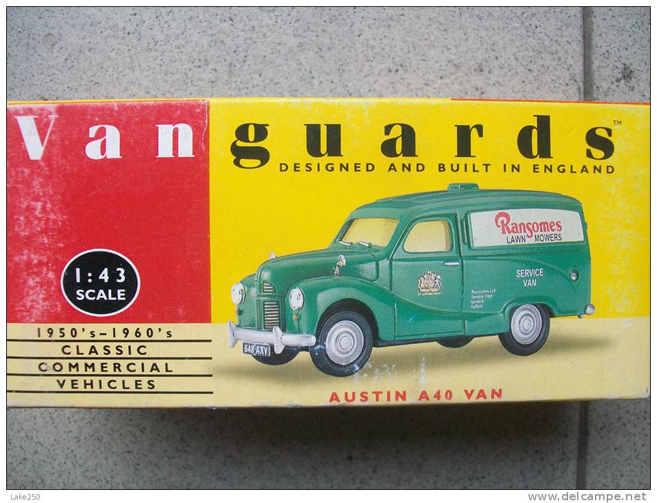 VANGUARDS - AUSTIN A 40 VAN   Scala 1/43 Avec Sa Boite - Other & Unclassified