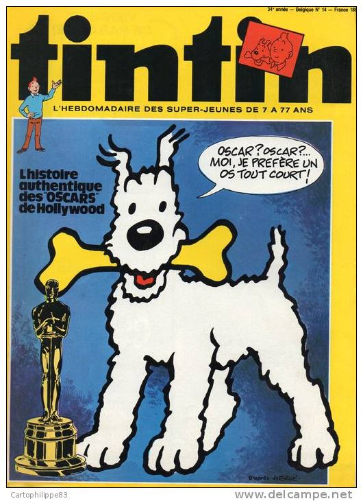 JOURNAL TINTIN  N° 186  ANNÉE 1979 - 1950 - Today