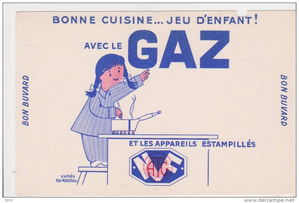 Buvard Bonne Cuisine Avec Le Gaz - Electricity & Gas