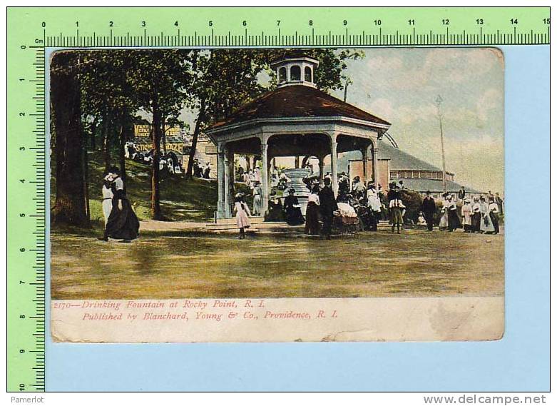 Rocky Point Rodhe Island ( Drinking Fountain "Young") Undivided Used Post Card Postcard Carte Postale - Otros & Sin Clasificación