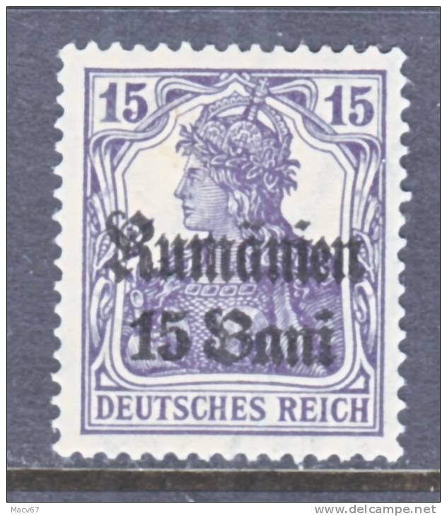 German Occupation Romania  3N 10   * - Occupation 1914-18