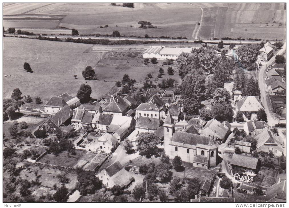 JURA DAMPIERRE VUE AERIENNE QUARTIER DE L EGLISE Editeur Combier Cim - Dampierre