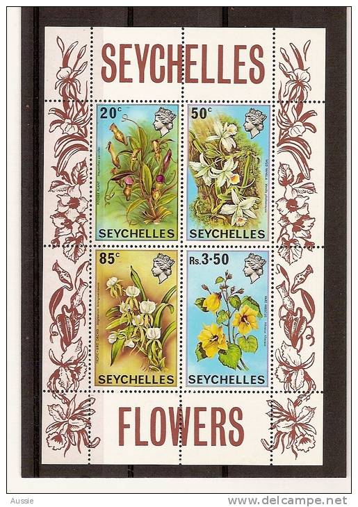 Seychelles Seychellen 1970 Yvertn° Bloc 1 *** MNH Cote 200 FF Flore Bloemen Flowers - Seychelles (...-1976)