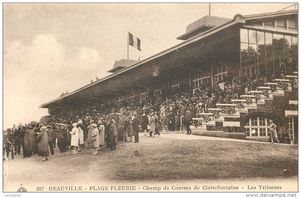 14 DEAUVILLE CHAMP DE COURSES DE CLAIREFONTAINE LES TRIBUNES HIPPISME - Deauville