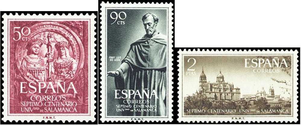 España 1126/1128 ** Salamanca. 1953 - Nuevos