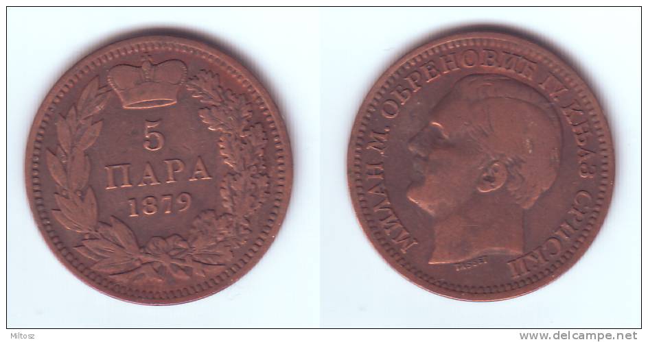 Serbia 5 Para 1879 - Servië
