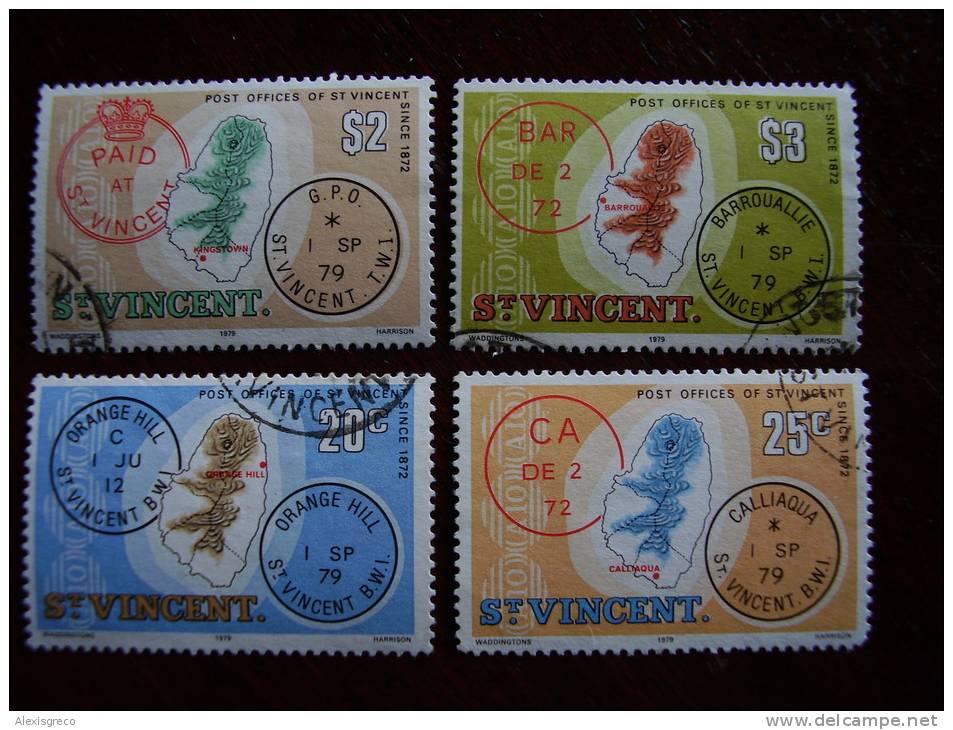 ST. VINCENT  1955 -1979  SEVEN STAMPS From 3 Issues USED & MNH. - St.Vincent (1979-...)