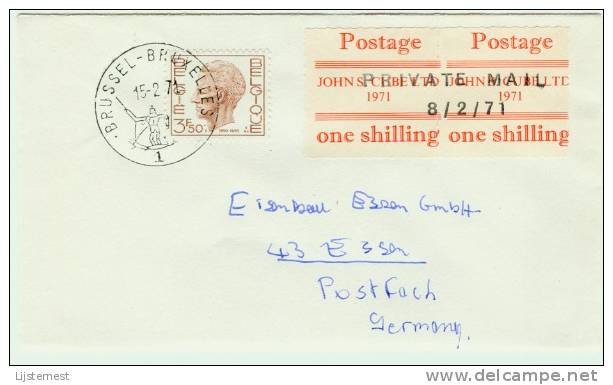 Postage John Cube Ltd 1971 - Private Mail - One Shilling - Local Issues