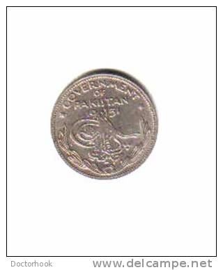 PAKISTAN    1/4  RUPEE   1951 (KM# 5) - Pakistán