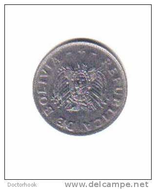 BOLIVIA     50  CENTAVOS   1991  (KM# 204) - Bolivia