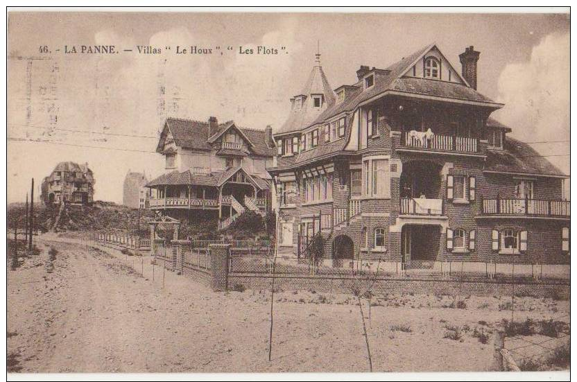 CPA BELGIQUE LA PANNE DE PANNE Villas Le Houx Et Les Flôts 1930 - De Panne