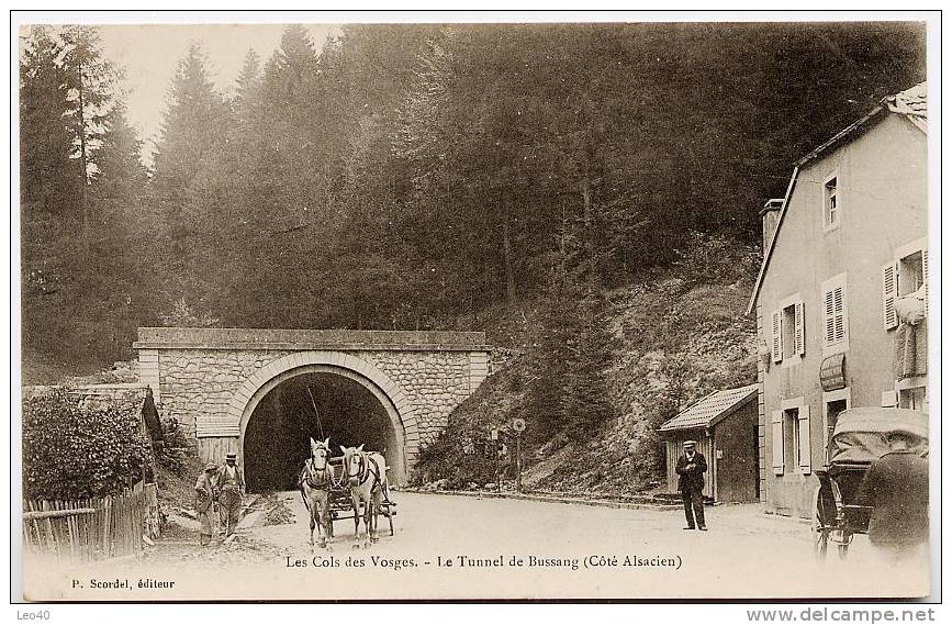 88 Les Cols Des Vosges Le Tunnel De Bussang Cote Alsacien  Précurseur Scordel Peu Courant - Col De Bussang