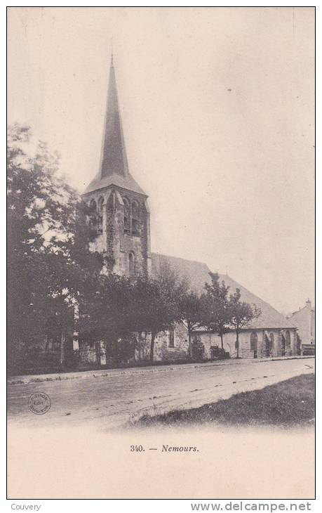 CPA 77  NEMOURS, Les Environs. ( L´église De St-Pierre ) - Nemours