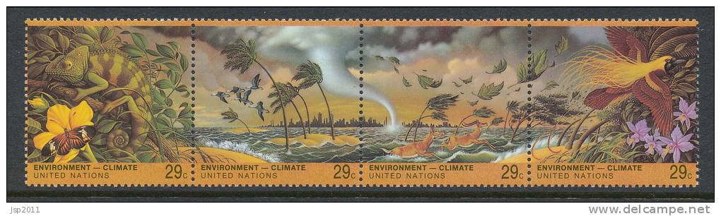 UN New York 1993 Michel 657-660, Strip Of 4, MNH** - Unused Stamps