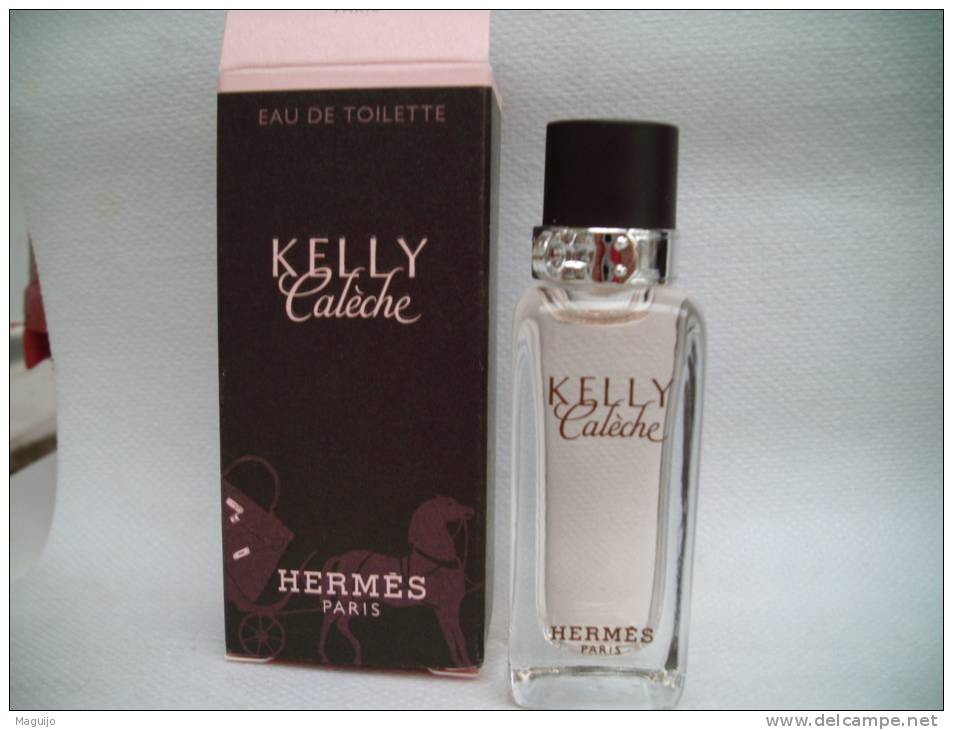 HERMES "" KELLY CALECHE"" MINI EDT 7,5 ML   VOIR  & LIRE !!!MON DERNIER EXEMPLAIRE !! - Miniatures Femmes (avec Boite)