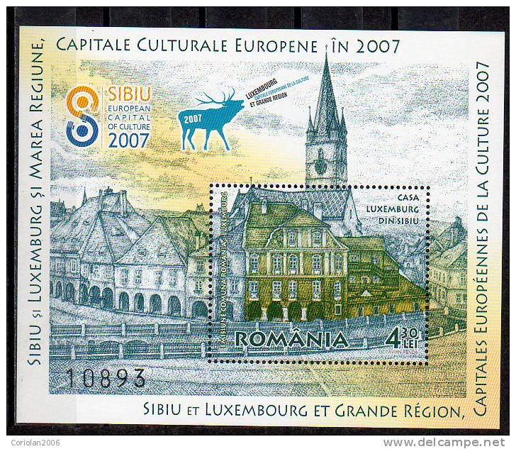 Romania 2007 / Luxemburg House - Sibiu / S/S - Nuovi