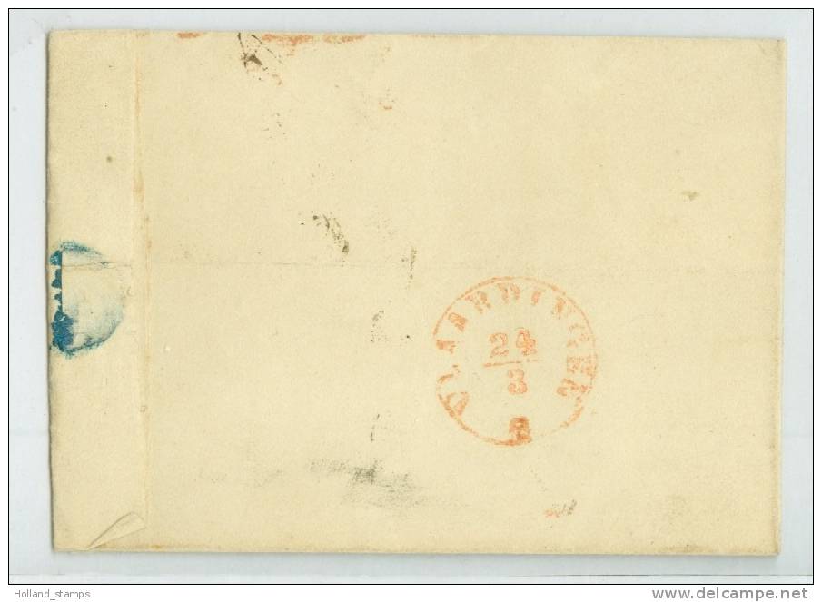 HANDGESCHREVEN BRIEF * VOORLOPER Uit 1854 Van NIJMEGEN Naar VLAARDINGEN (6374) - Covers & Documents