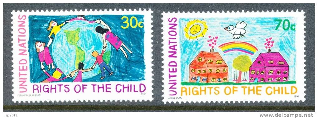 UN New York 1991 Michel 615-616, MNH** - Unused Stamps