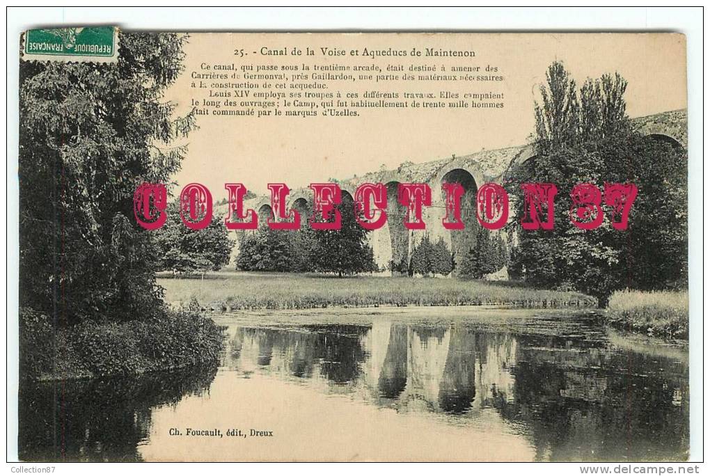 ACHAT IMMEDIAT - AQUEDUCS De MAINTENON - DOS VISIBLE - - Châteaux D'eau & éoliennes