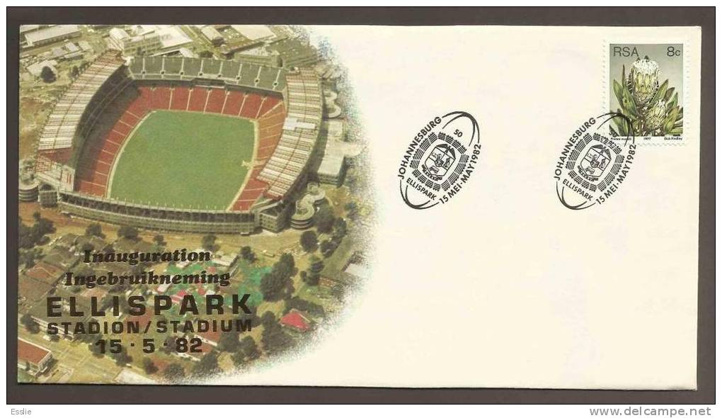 South Africa FDC Scarce Inauguration Of Ellispark Stadium 1982 - FDC