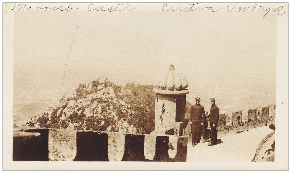 RP, Eight Photographs From Portugal, Showing Moorish Castle, Riding On Donkeys, Sailboats, Etc., Portugal, 1920-1940s - Other & Unclassified